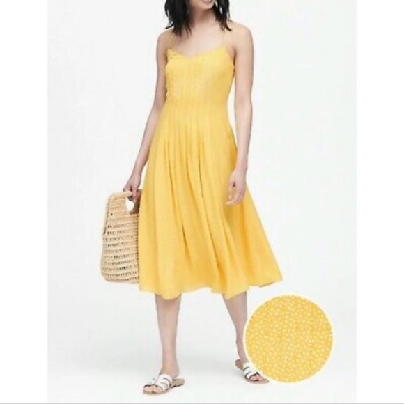 Banana Republic | Dresses | Yellow Banana Republic Strappy Dress | Poshmark